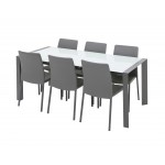 Brindisi Glass Ext Table